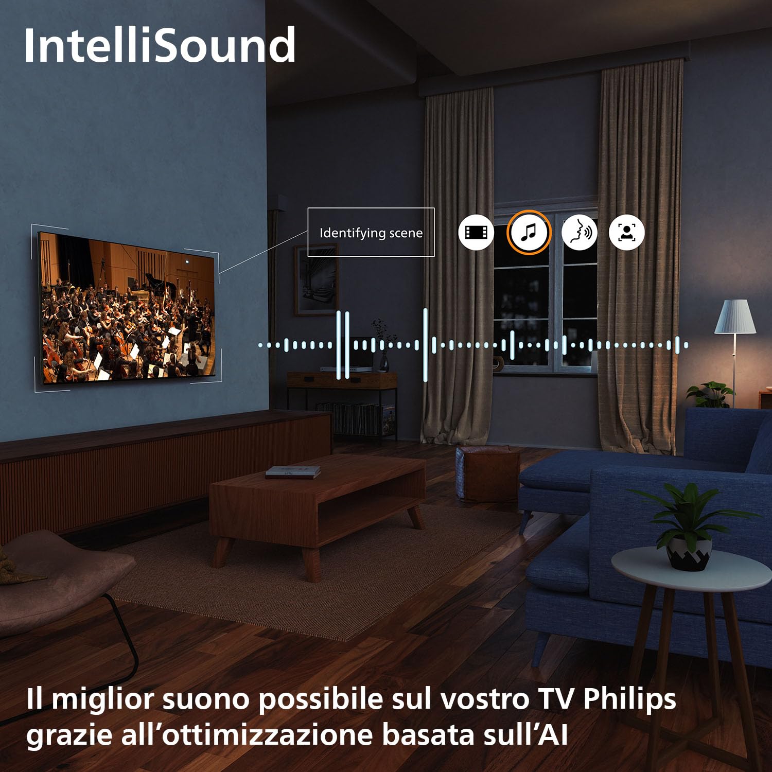 Philips 55PUS7200 4K LED Smart TV - Display 55’’ con piattaforma Titan OS, Pixel Precise Ultra HD e Dolby Atmos Sound - funziona con Alexa e Google Voice Assistant