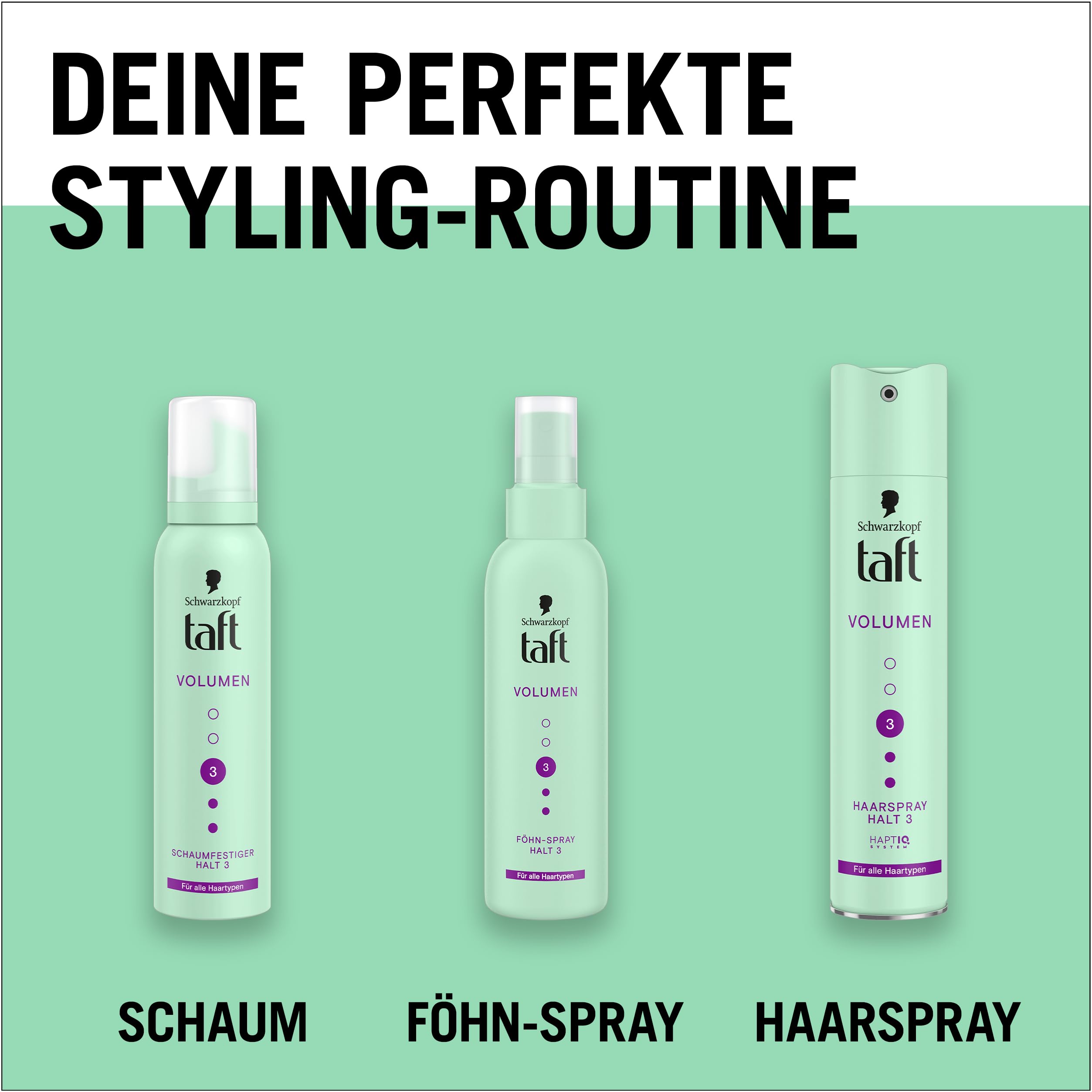 Schwarzkopf Taft lakier do włosów, pojemność (250 ml), 3 stopnie utrwalenia, lakier do włosów do wszystkich rodzajów włosów, spray do włosów o dużej objętości, wegańska formuła *