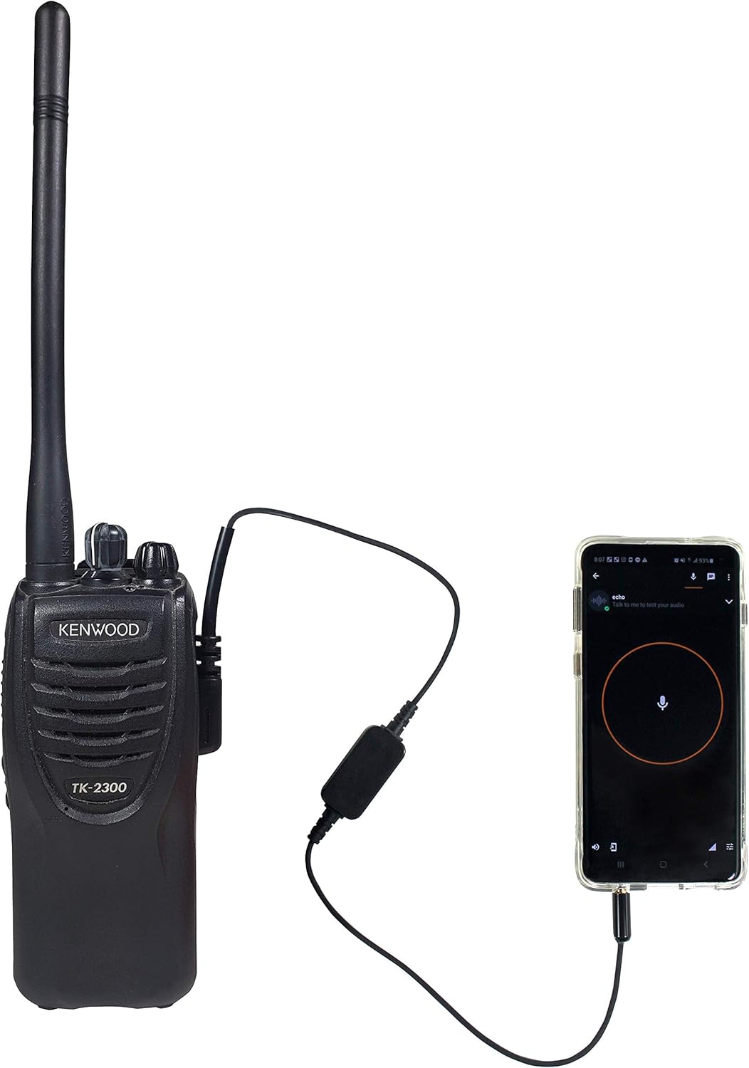 PRYME® Gateway Cable for Android Phone to 2-Way Radios; Fits: Kenwood VOX Capable Radios(LNK-01-ZU)