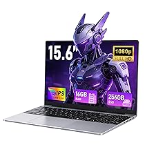 FUNYET Nuovo Pc Portatile 15.6 Pollici 16GB RAM 2*DDR3 256GB SSD, 2 nuclei Processore M3-6Y30 Laptop, Fino a 2,2 GHz, Win 11 Notebook con FHD 1920×1080, 5000mAh, Wi-Fi 5, BT 4.2, USB 3.0, HDMI, Webcam