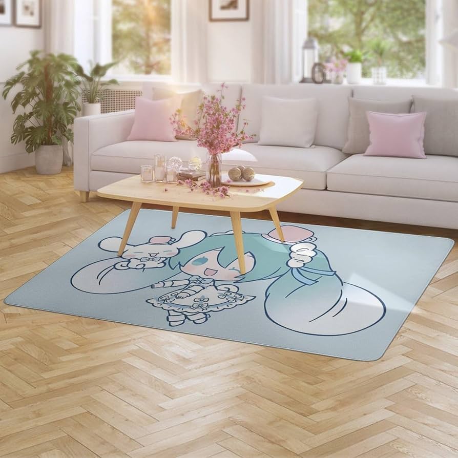 Amazon｜カーペット 初音ミク Miku 美少女 萌え ホットカーペット ラグ