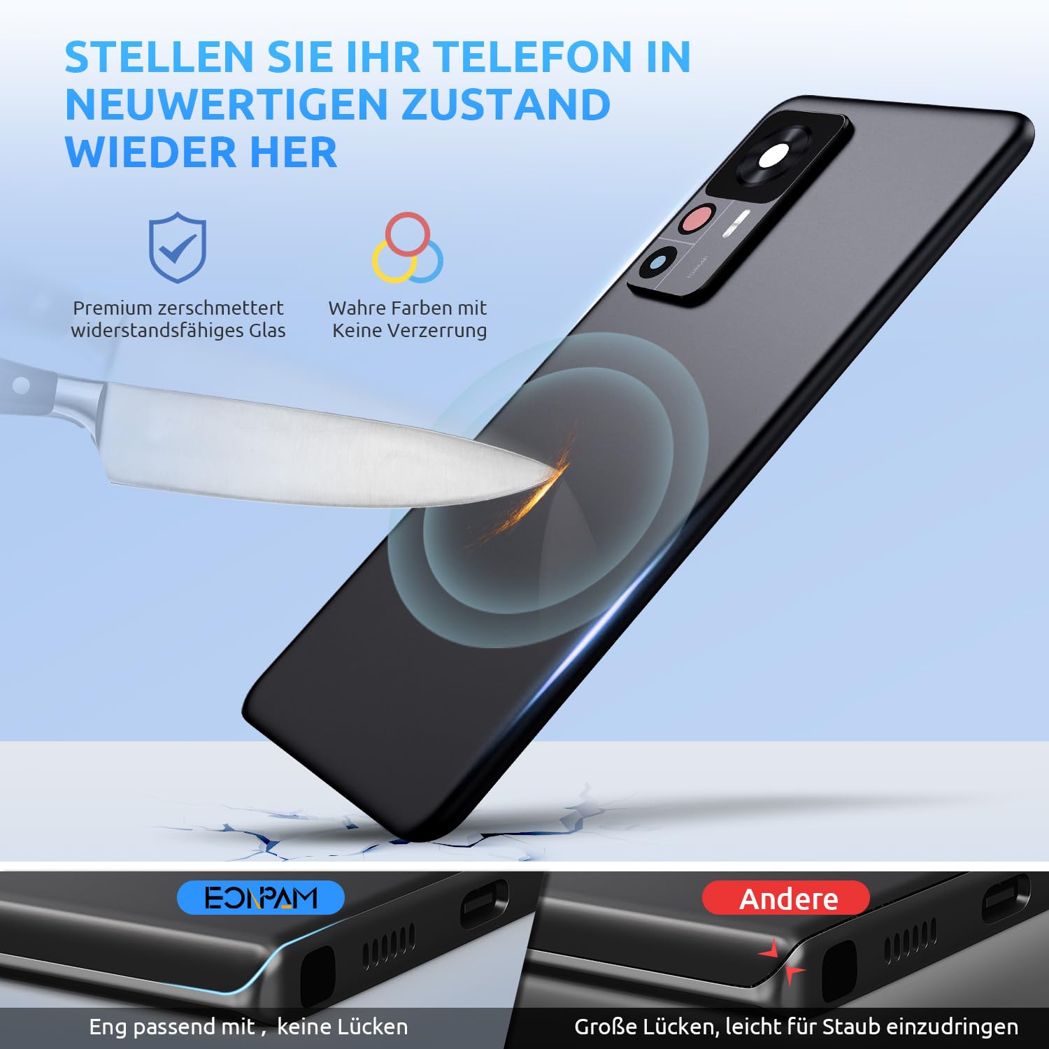 Akkudeckel für Xiaomi 12T 22071212AG Schwarz