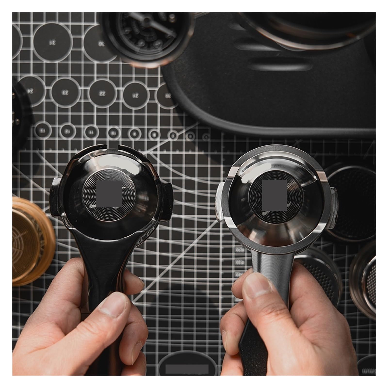Cesta De Filtro De Portafiltro De Café Expreso De Diámetro Variable, Compatible Con IKAPE, Extracción De Precisión For 54mm/58mm Sin Fondo(54mm 16g 33mm)