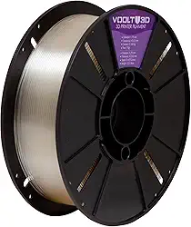 Filamento PETG Natural Translúcido 1kg - 1.75Mm Voolt 3D Para Impressora 3D