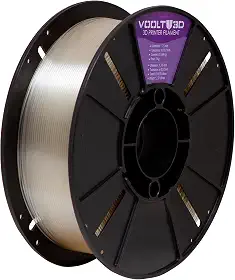 Filamento PETG Natural Translúcido 1kg - 1.75Mm Voolt 3D Para Impressora 3D