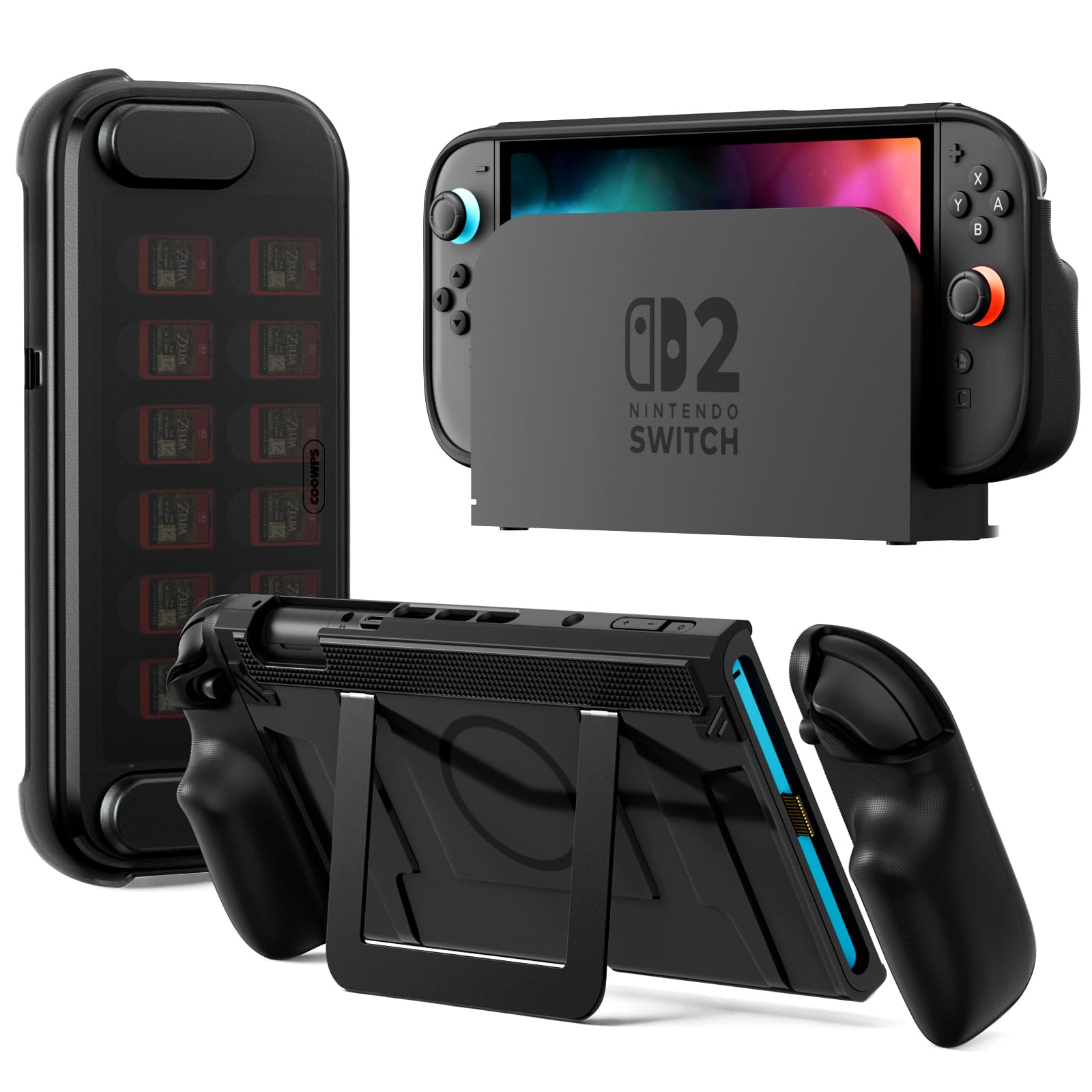 Amazon.com: COOWPS P2 Dockable Split Protective Case for Nintendo