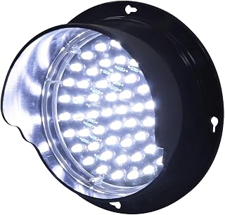 LIKANGLONGJU Semáforo de 12/24 V para Vías, LED Luz de Señal Blancas, Resistente al Agua IP67, Apto para Transporte, Vías, Metro e Iluminación(30cm/12in)