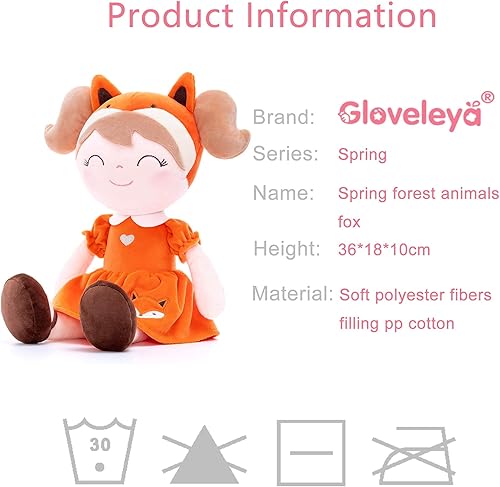 Miniatura 6 de Gloveleya Paquete de muñecas de bebé - Fox & Bunny