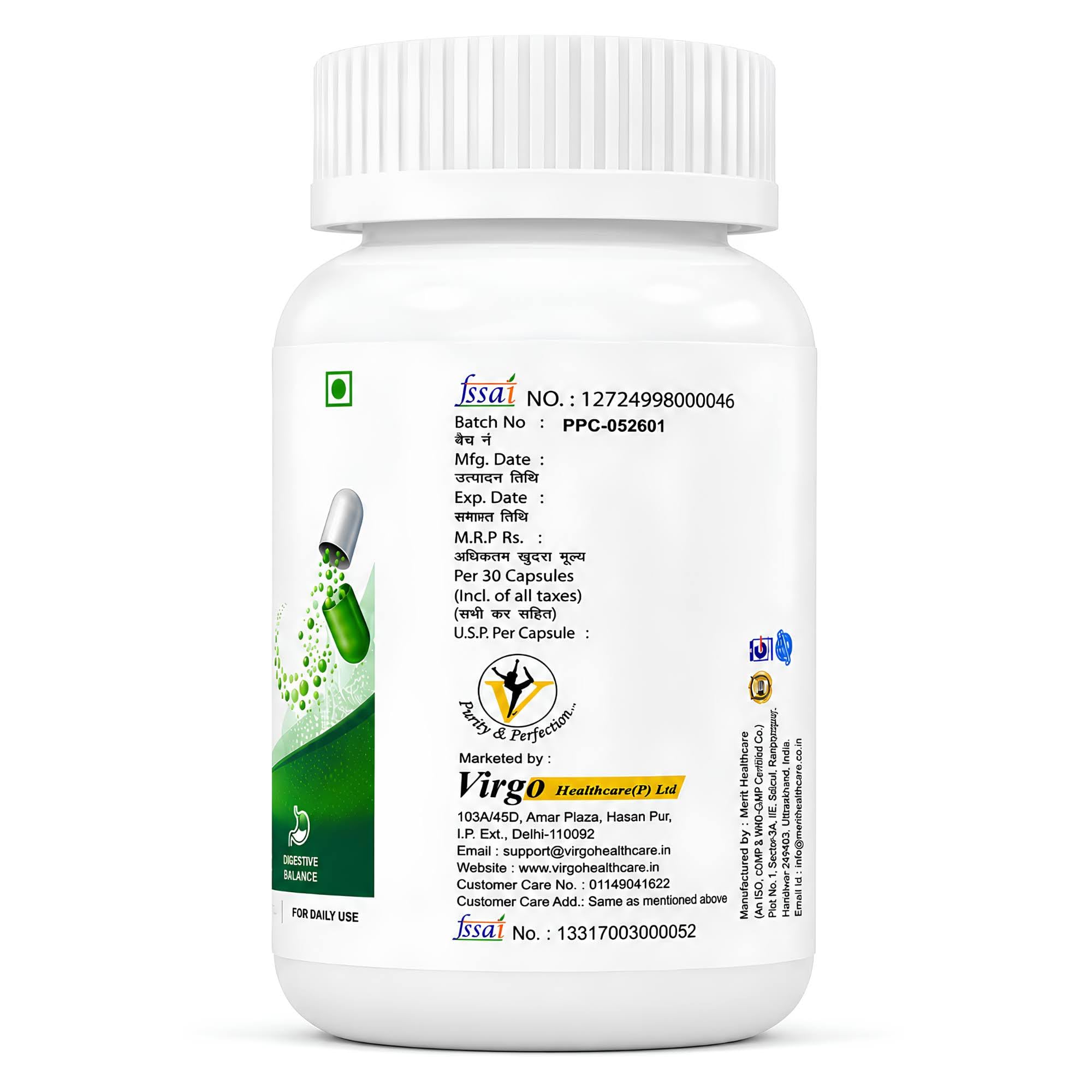 Prebiotic & Probiotic with Saccharomyces Boulardii, IBS, Diarrhea,Lactose Intolerance | For gut health| 30 veg Capsules — Amazon image 9