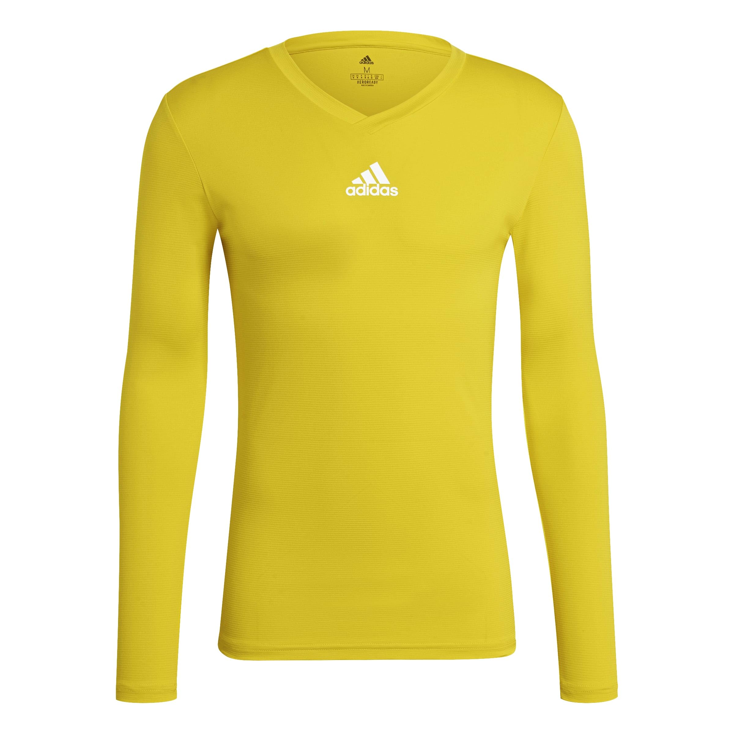 adidas Men's Team Base Shirt, Team Yellow, XXL