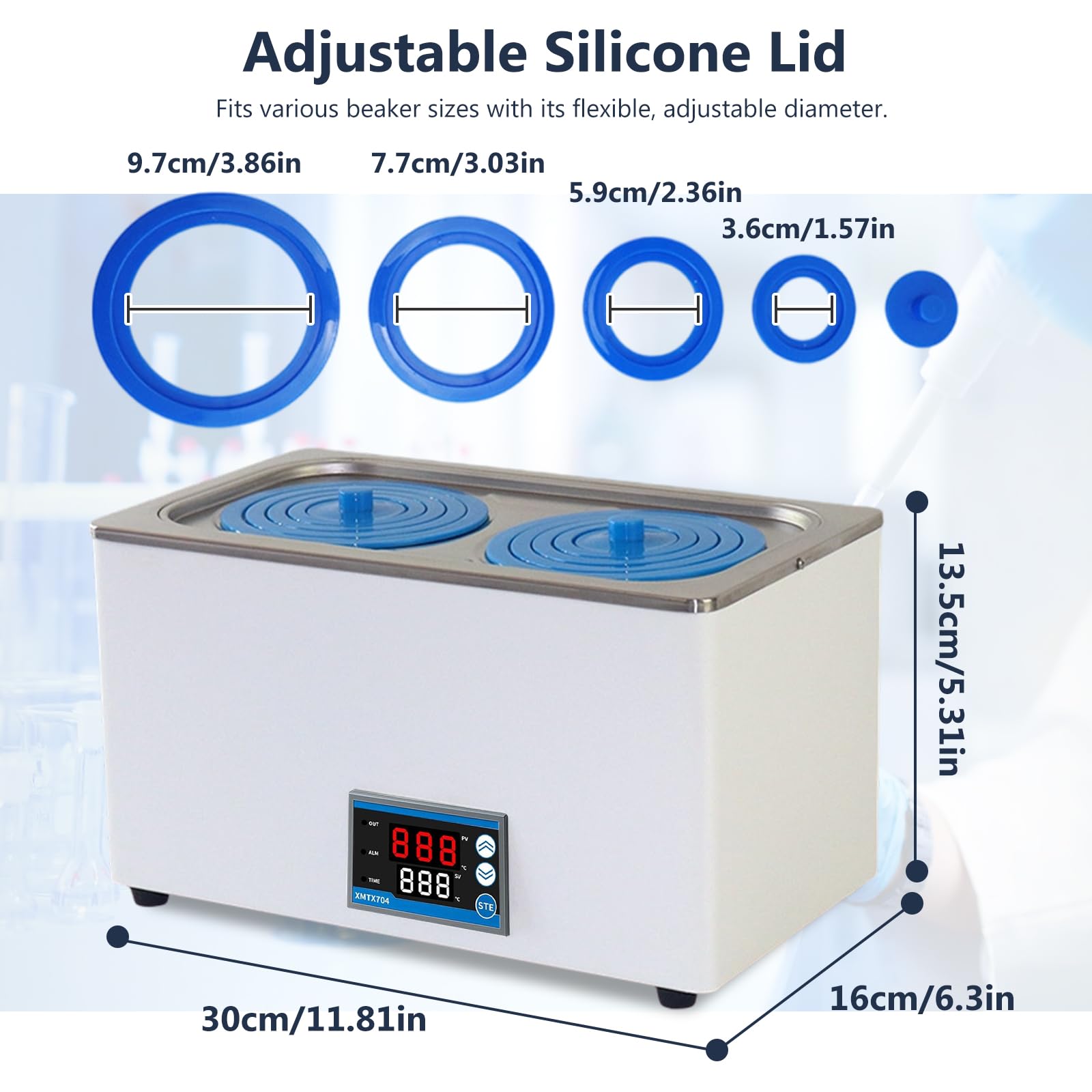 Laboratorio digitale a bagno d'acqua, 6 l