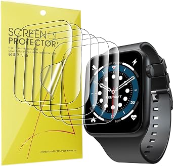 Blueshaweu Compatible for Fire-Boltt Ring Bluetooth Calling Smartwatch 1.7" Screen Protector, [6 Pack] Full Coverage TPU Clear Film Compatible with Fire-Boltt RING 3 Smartwatch 1.7 Inches