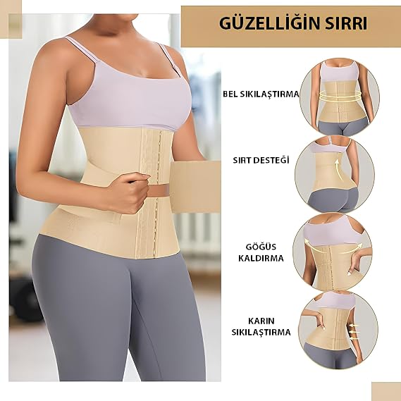 Agraph Latex Corset Slimming Hourglass Firming Waist Corset