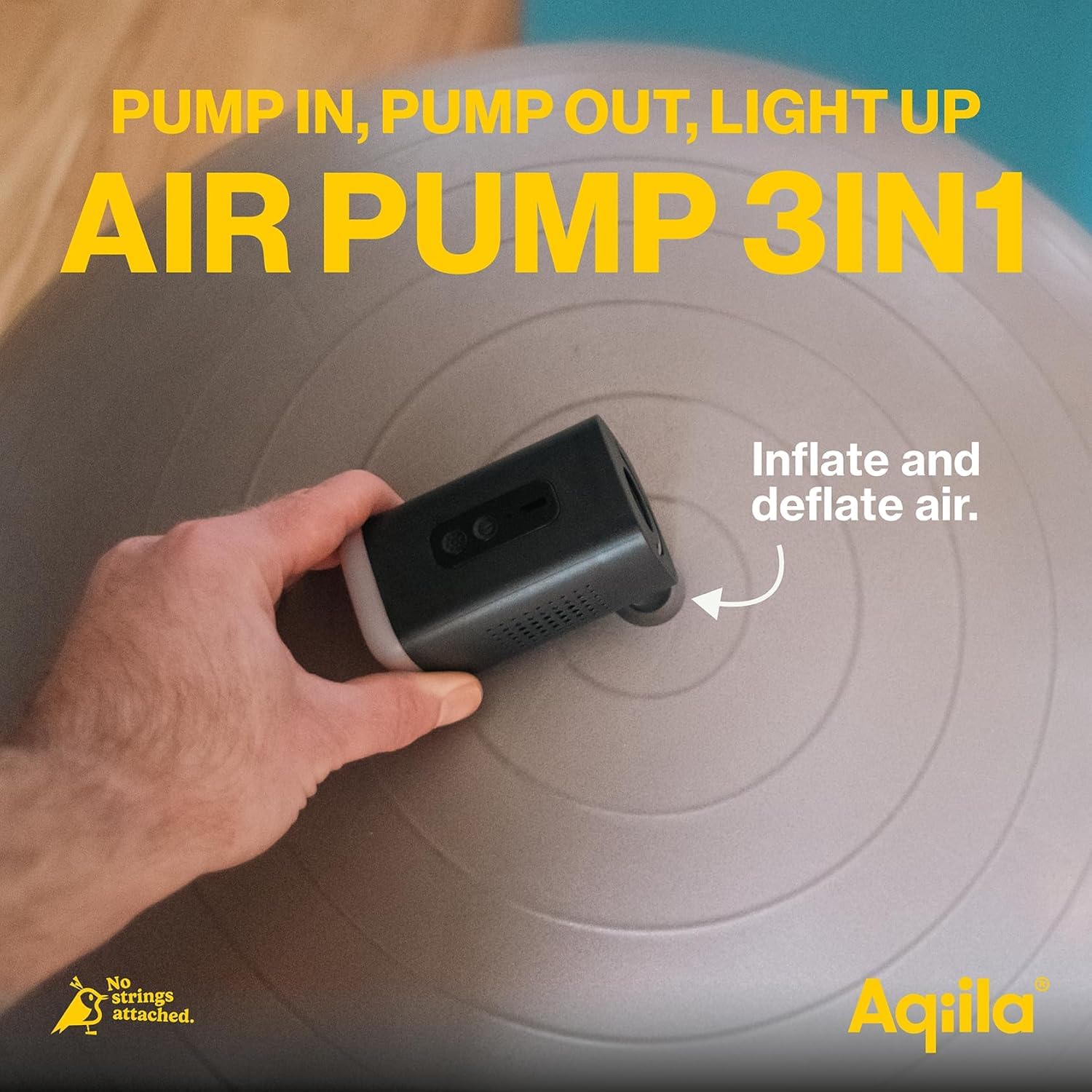 Airbird C2 - Pompa d'aria portatile e compressore ad alte prestazioni con amplificatore tascabile, impostazione rapida e spegnimento automatico, gonfiatore preciso di materassi e palloncini