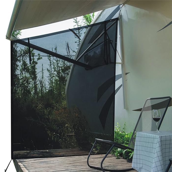 Buy Dulepax RV Awning Side Shade 9'X7' Second Generation RV Awning Side Shade Screen