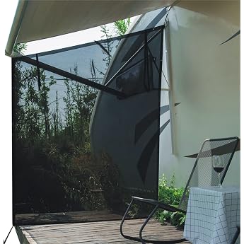 Dulepax RV View Blocker Sun Shade Universal RV Awning Privacy Screen 2.5m x 2.1m with Complete Kits