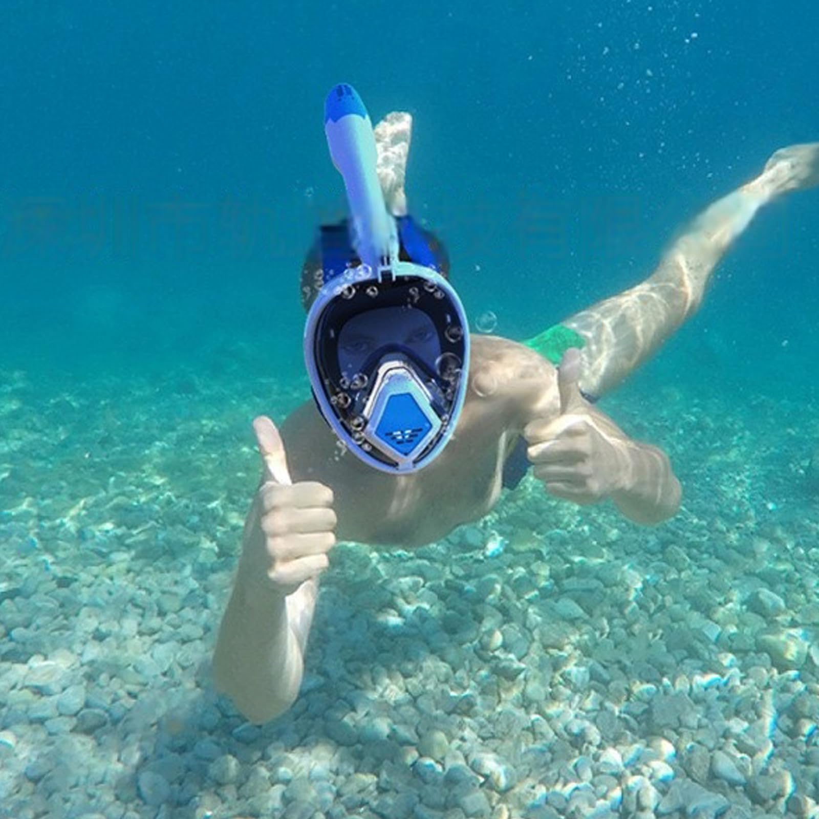 Máscara de buceo profesional de buceo, dispositivos subacuáticos, esnórquel de cara completa, esnórquel para hombres y mujeres, gafas antivaho duraderas para equipos de natación para adultos