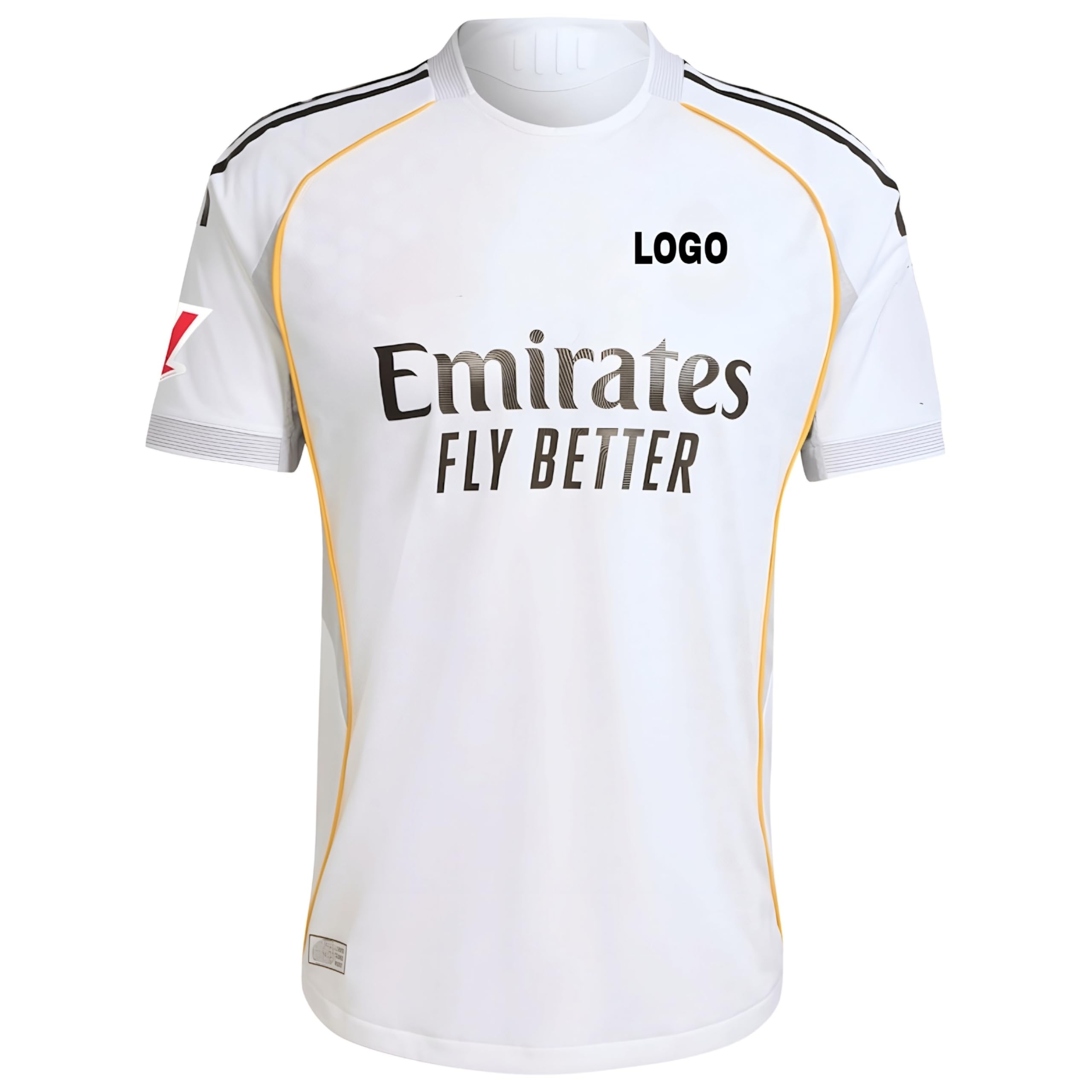 ✨FC限定✨☺️新品・未開封☺️★KINGDOM★ベースボールシャツ★WHITE Men Polyester Regular Fit Aallookart Barsa Real Mdrid Football