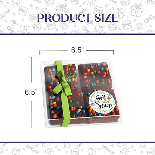 Miniatura 7 de Canasta de Regalo de Pronta Recuperación, Caja de Brownies de Chocolate para Niños y Adultos, Paquete de Cuidado Después de la Cirugía, Para