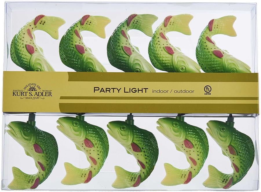 Kurt Adler UL0424 Trout Light Set, 10 Light