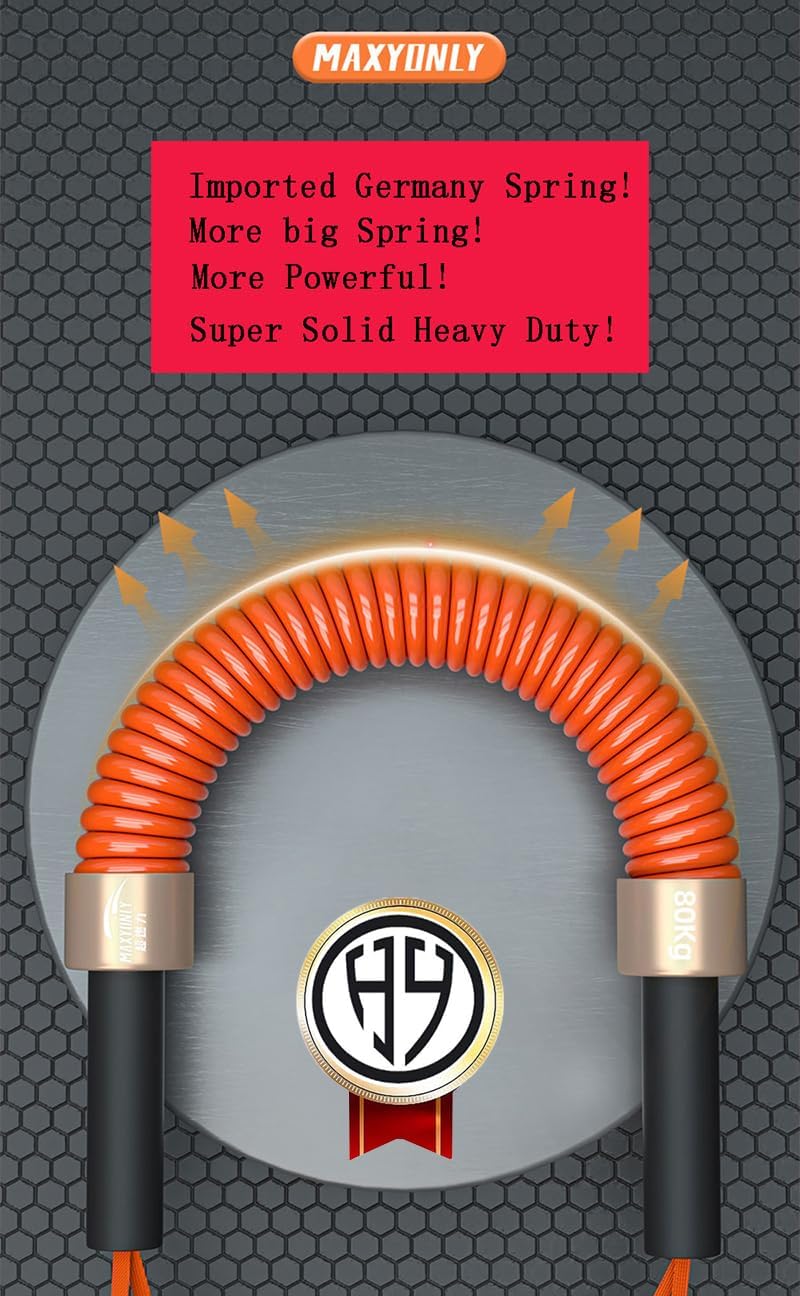 HAOYING MAX Power Twister Bar Arm Shoulder Upper Body Chest Builder Strengthener Spring Exercise Bicep Blaster 60 kg - 130 kg