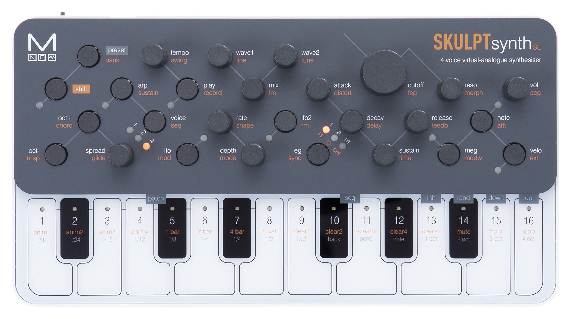Amazon.com: Modal Electronics Skulpt SE Sintetizador analógico