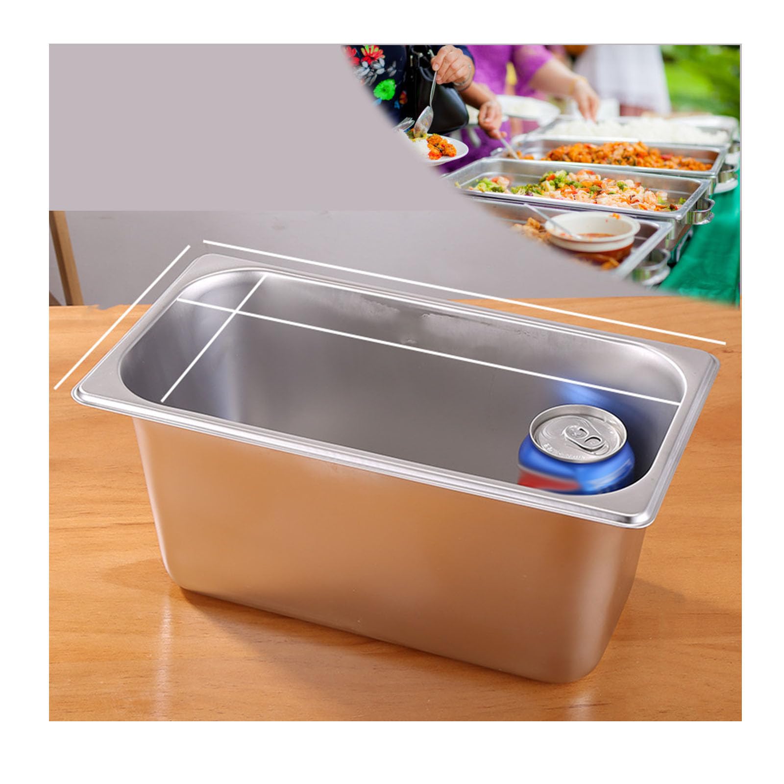 Gastro Behälter Zutatenbehälter,Edelstahl Beilagenbehälter Für Gastro Et Küche,Pizza Zutatenbehälter Mit Deckel,1/3（32.5 * 17.5cm）,20cm