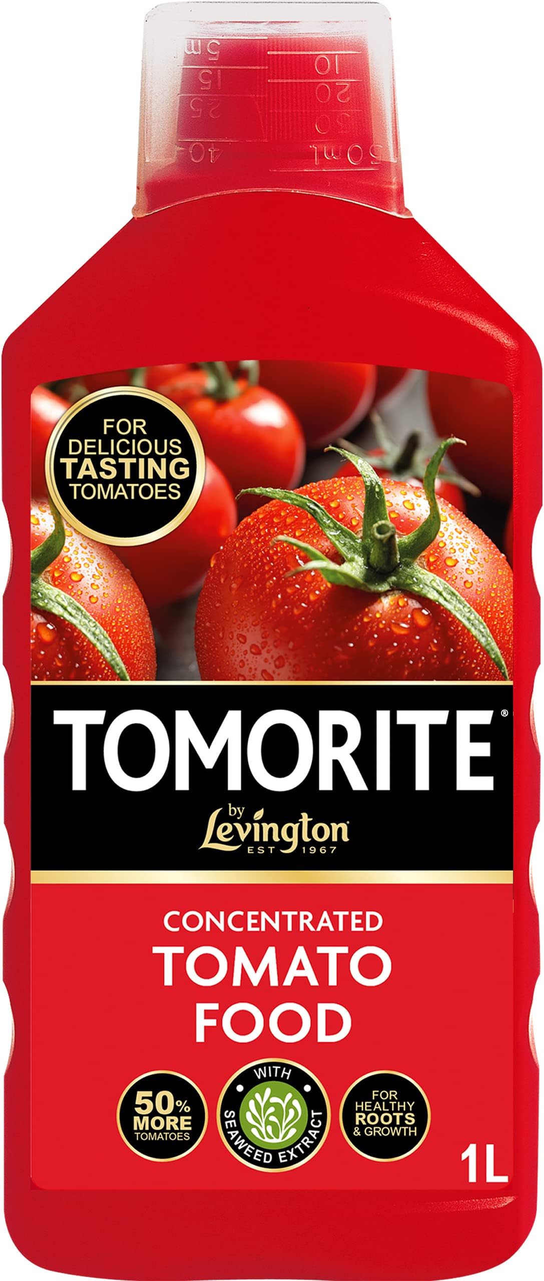 Levington Tomorite Liquid Tomato Food, Concentrate, 1L, Red