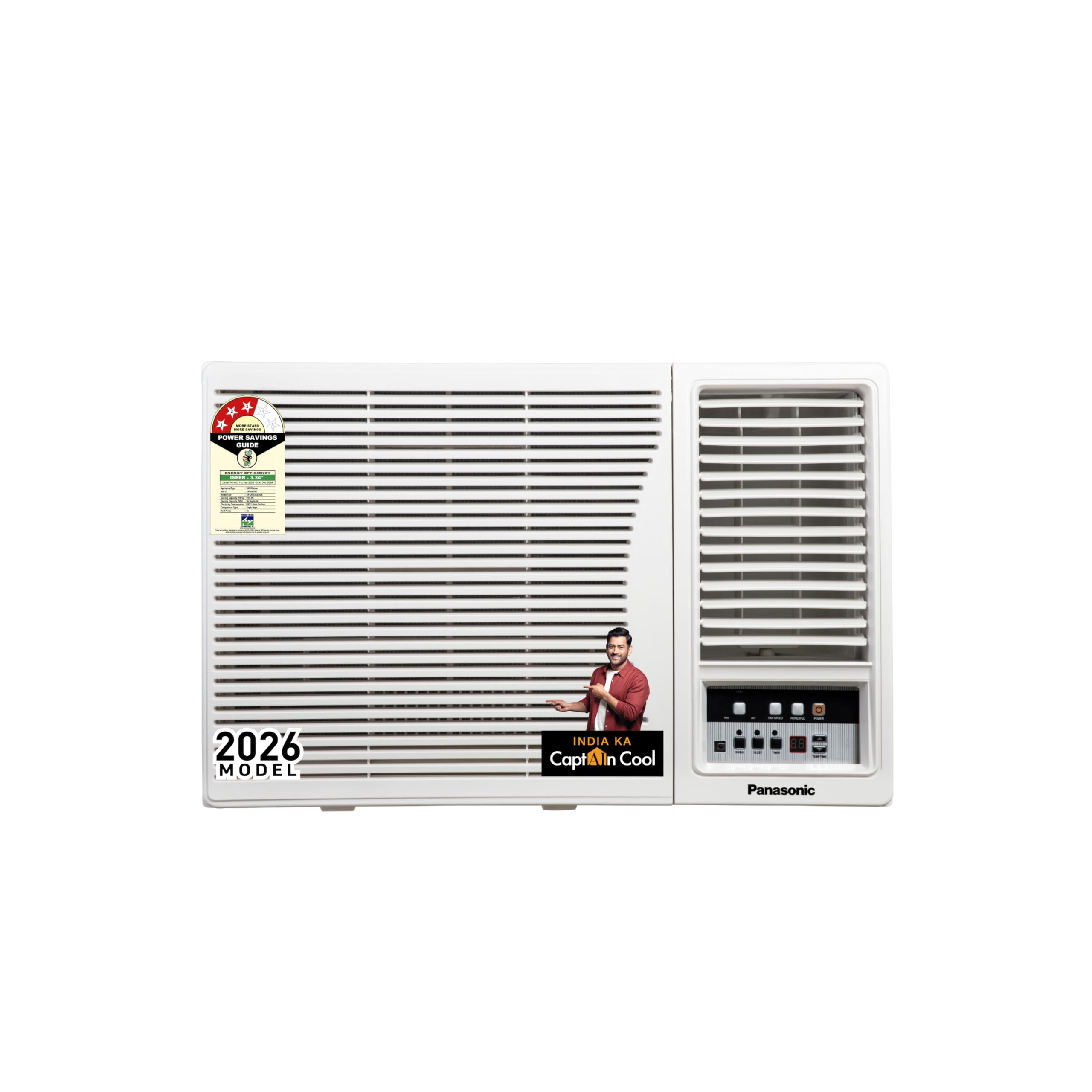 Panasonic 1.5 Ton 3 Star Fixed Speed Window AC (48°C Oper., Copper Cond.,2-Way, PM0.1 Filter, Powerful Mode, CW-LN183CM, White)-image-19