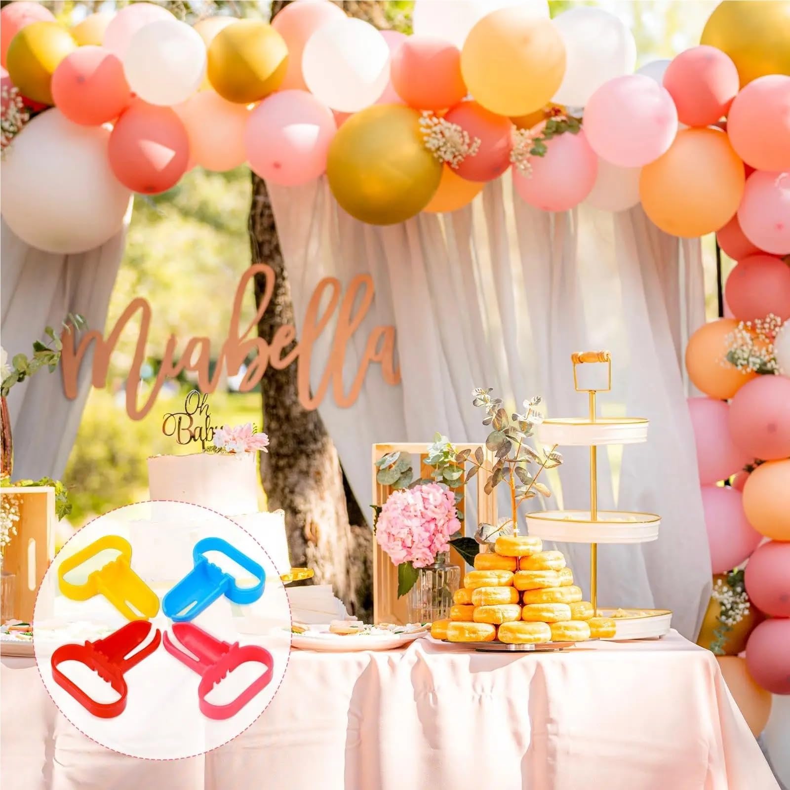 Ballon-Krawattenwerkzeug, 50 Stück, Ballon-Bindewerkzeug, Knoten, schnell gebunden, für Hochzeit, Party, Geburtstag, Dekoration