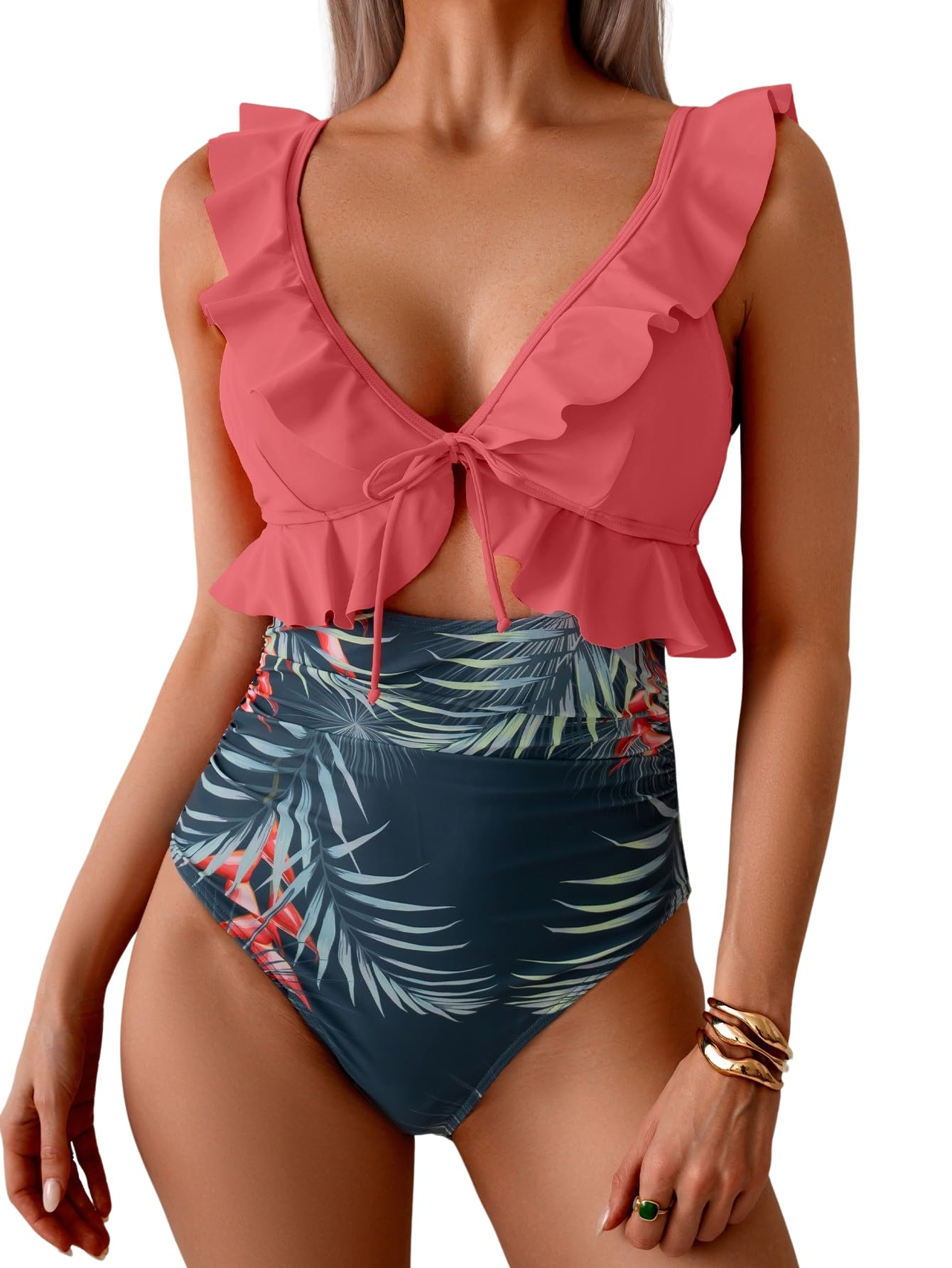 Eomenie Ruffle Swimsuit