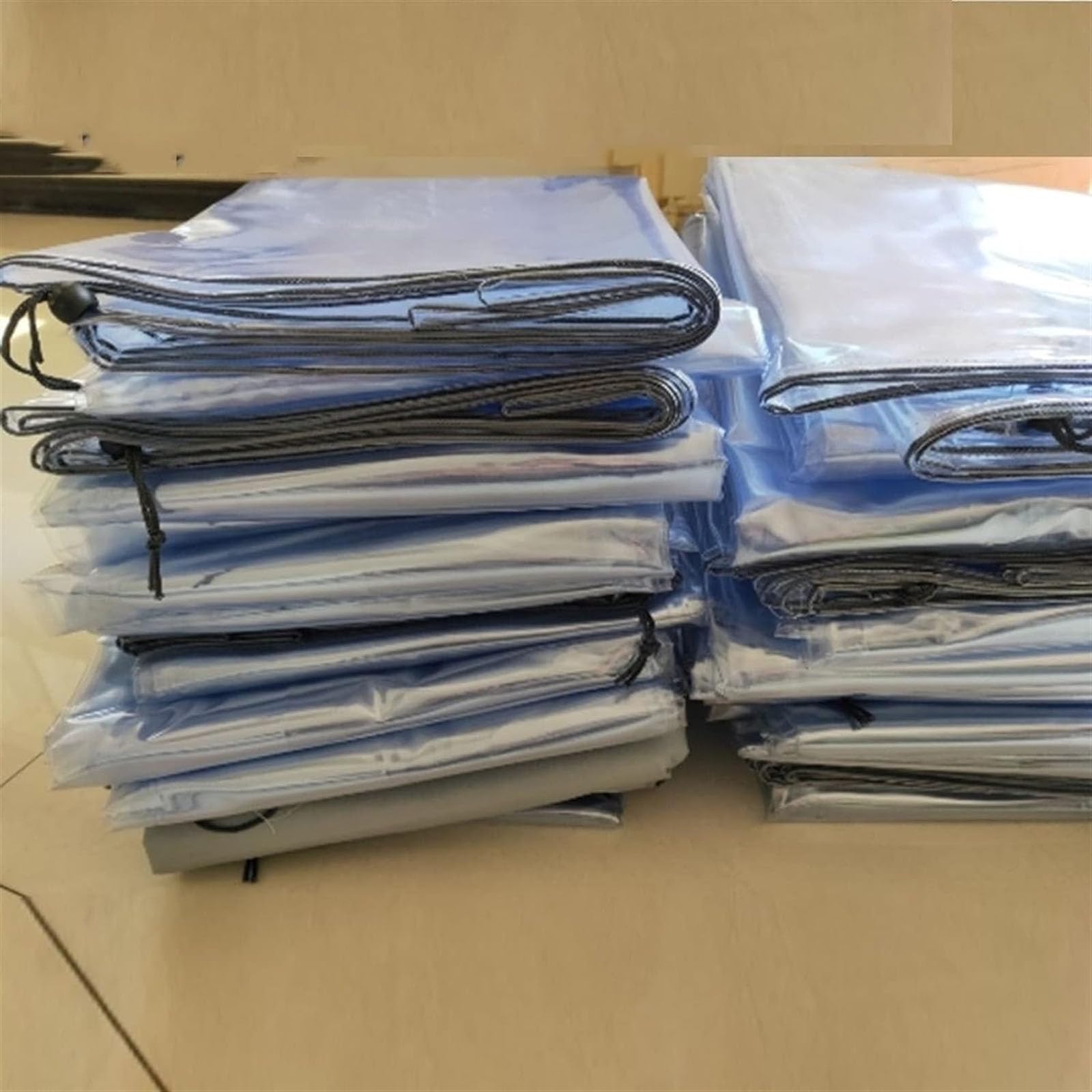 Copertura resistente per mobili da esterni, trasparente, in plastica trasparente, per divano e tavolo da esterno, per divano, sedia, armadio, personalizzabile