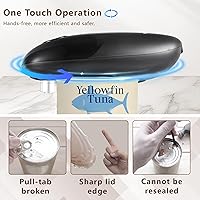 Vista 2 de Electric Can Opener Smooth Edge, Battery Operated Kitchen Can Opener for Seniors with Arthritis, One Touch Side Cut Fits Most Can Sizes, Left-handed