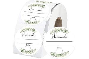 Watercolor Botanical Jar Labels for Canning and Home Preserving