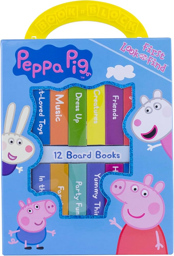 Amazon.com: Peppa Pig - My First Library Board Book Block 12-Book Amazon.com: Peppa Pig - My First Library Board Book Block 12-Book