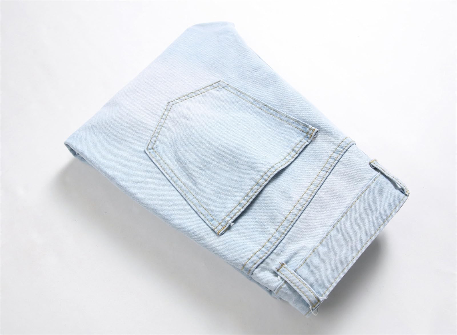 Jeans Uomo Strappati, Pantaloni Uomo Jeans Elasticizzati Pantaloni Lunghi Casual Denim Stretch Strappati Skinny Moda Jean Sportiva Jogging Jeans Uomo Taglie Forti Jeans Leggeri Stile Streetwear Y2k
