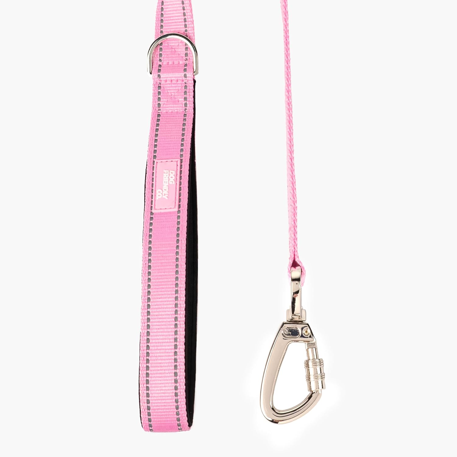 Dog Friendly Co. Close Control Short Trainer Dog Leash | Strain Free & Shock Resistant, Durable Material, 65cm in Length, Heavy Duty Clips & D-Ring (Pink Camo, Small)