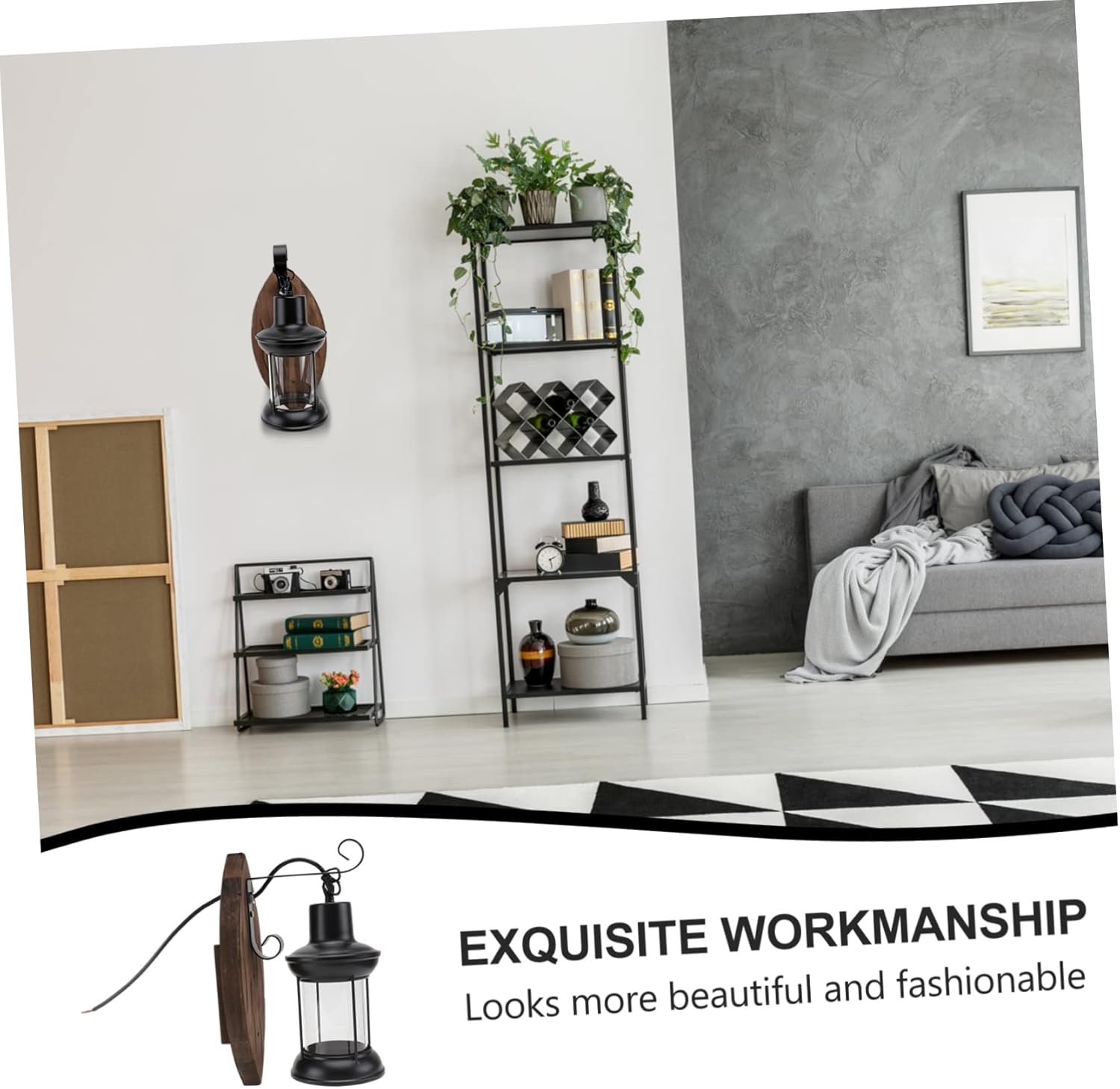 jojofuny 1Set Industrial Retro Wall Lamp Vintage Black Light Fixture for Shop Corridor Home Decor Durable Design with Creative Shape for Stylish Lighting