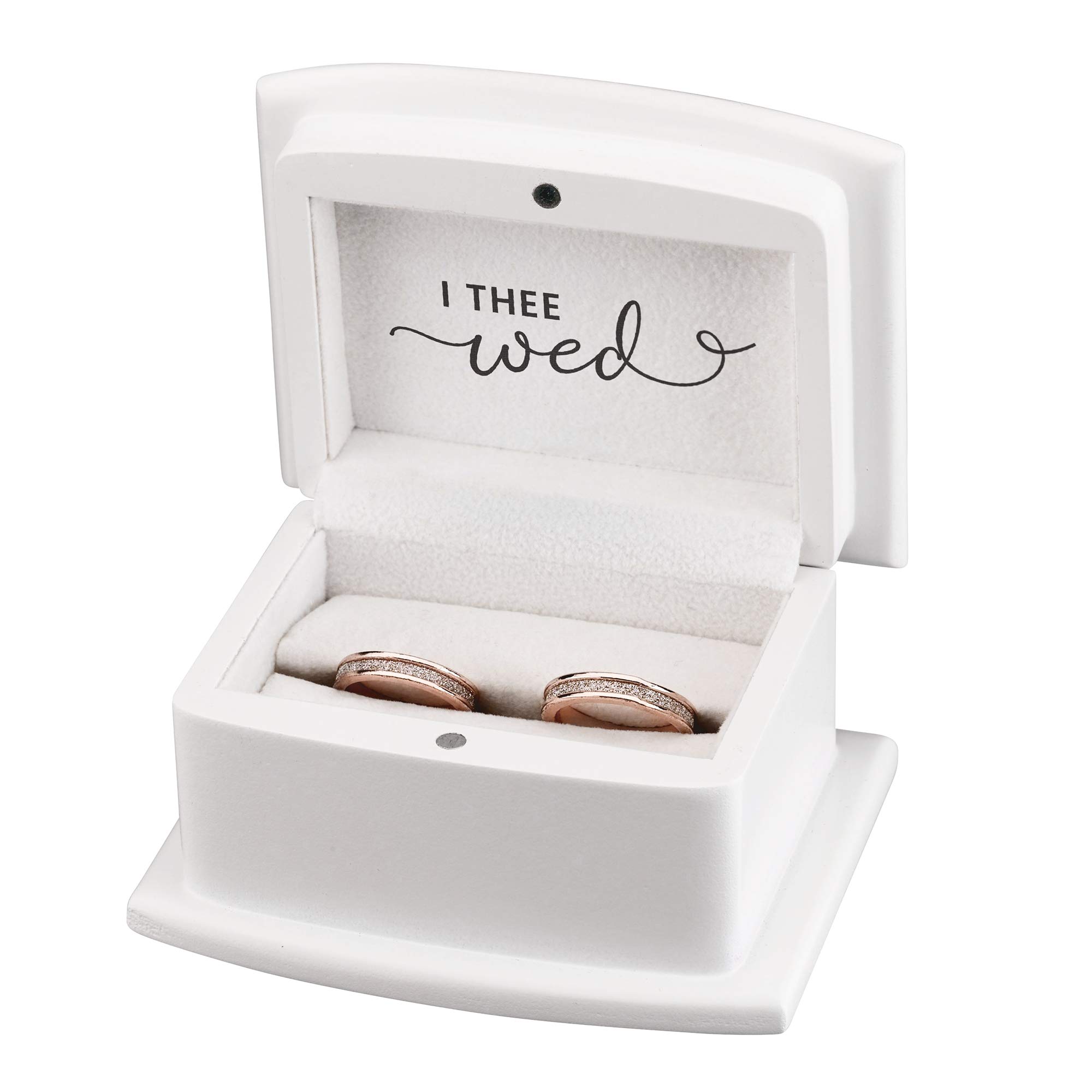 Blanca, alternativa a la almohada de anillo Thee Wed, 2.85 x 3.75 x 2.1 (RA520) 2