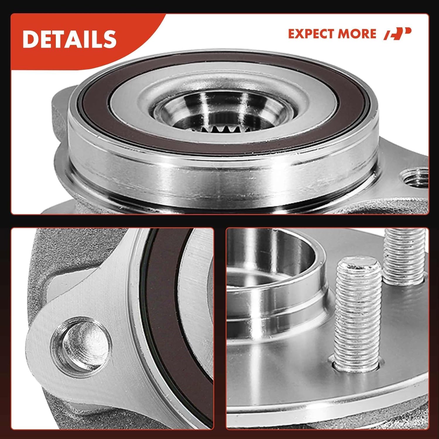A-Premium 2 x Front Wheel Bearings and Hub Assembly Compatible with Toyota C-HR CHR 2018-2022 & Lexus UX200 2019-2022, UX250H 2019-2023