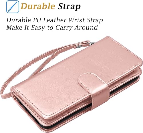 Miniatura 6 de Takfox - Funda para LG Stylo 6, funda tipo cartera para LG Stylo 6, piel sintética, multiusos, ranuras para tarjetas de crédito, soporte para