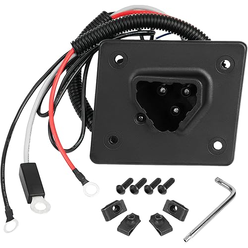 DRIVE UP Golf Cart 48V Charger Receptacle for EZGO RXV and Delta-Q Battery EZGO Charging Port with Wires 604321,611219,602529