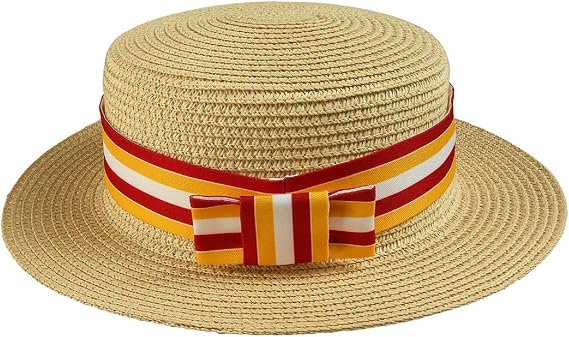 GreenCos Straw Skimmer Hat Bert Cosplay 