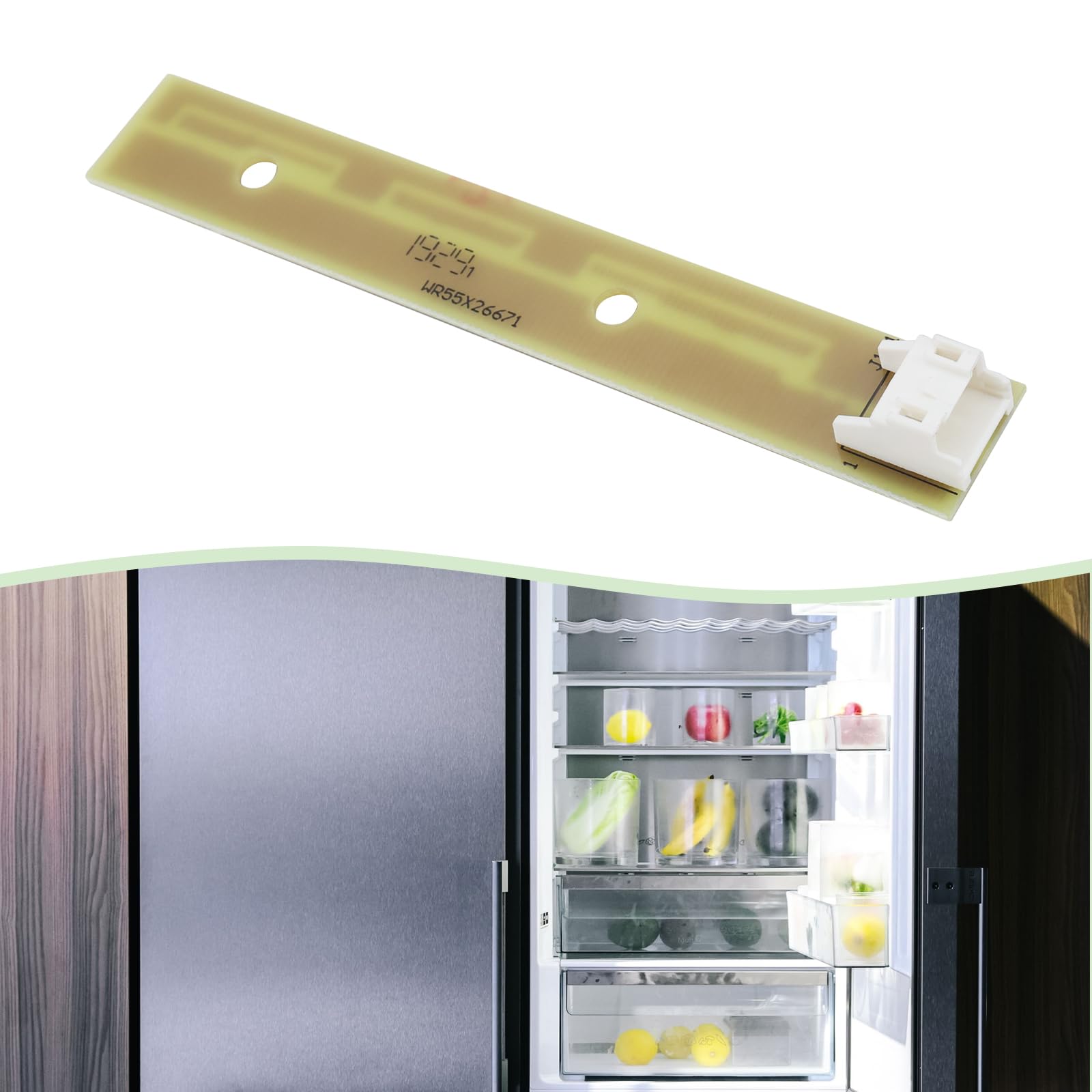 ECSiNG 1Pc LED Light Bulb Board Replacement WR55X26671 Compatible with GE PS11767930 AP6035586 4468532 EAP11767930 LED3344588 - Image 3