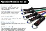 TheFitLife Exercise and Resistance Bands Set - 5 Fitness stackable up to 110/150/200/250/300 lbs Workout Tubes for Indoor and Outdoor Sports, Fitness, Suspension, Speed Strength, Baseball Softball Training, Home Gym, Yoga