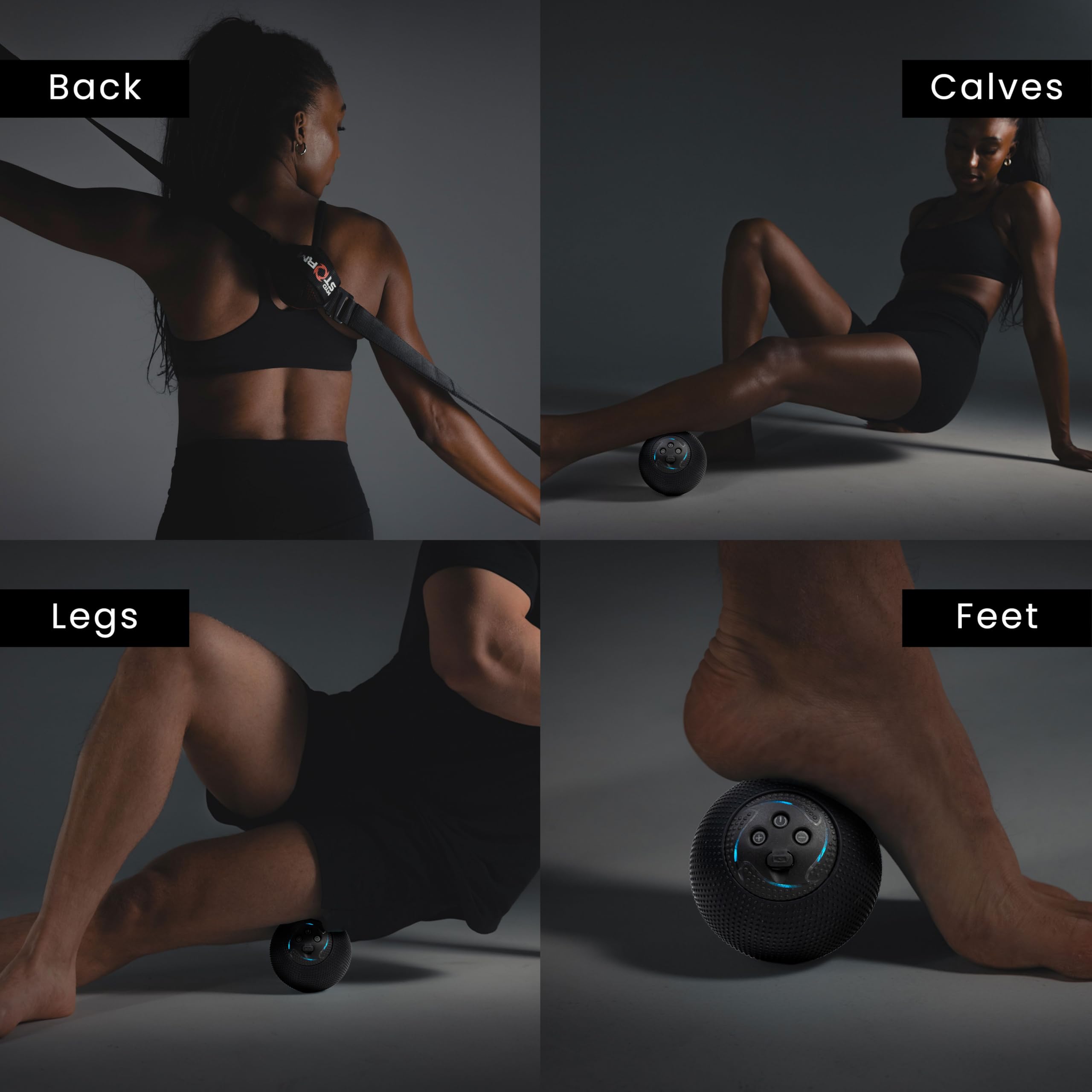 Amazon.com: MyoStorm Heating Vibrating Massage Ball Roller for Deep Tissue  Muscle Recovery Therapy and Pain Relief 4 Speed Vibration (Black)