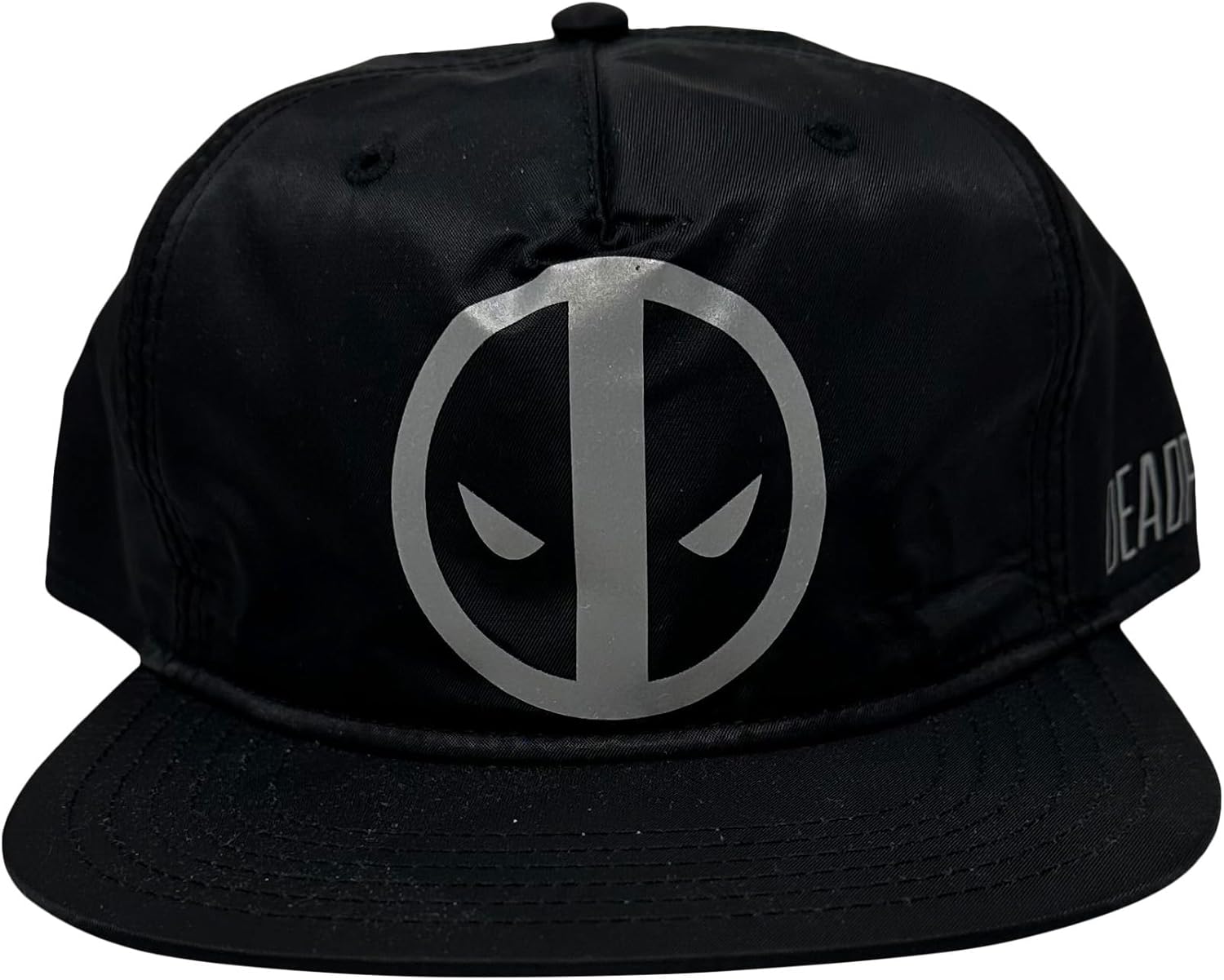Deadpool Silver Logo Print Snapback Hat Cap New Marvel Comics at Amazon