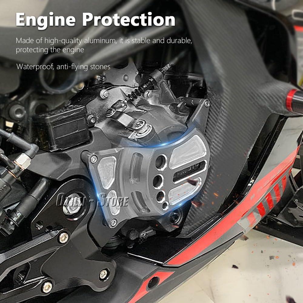 Motorcycle Engine Guard Cylinder Cover Head Protection Engine Protector Side Case Slider Fits for CFMOTO 450SR 450sr 450 SR 450 sr 2022 2023 (Blue)