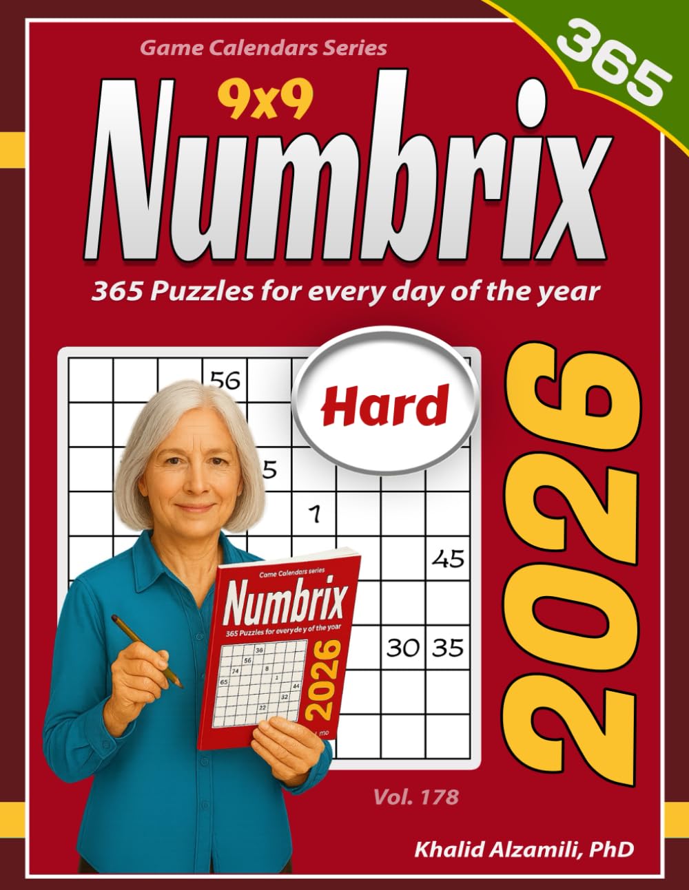 2026 Numbrix: 365 Hard (9x9) Puzzles for Every Day of the Year (Game Calendars Series)
