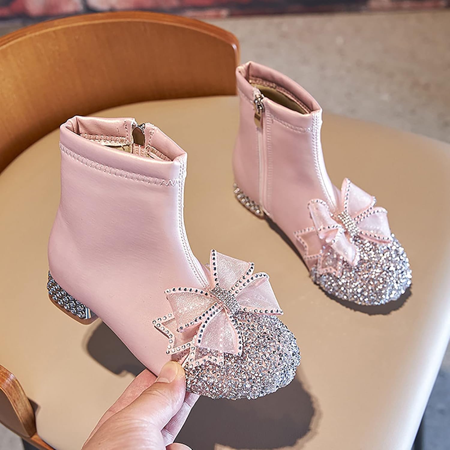 Botines Niña Botas De Combate Con Cordones Para Niñas, Impermeables, Con Botas Agua Niña